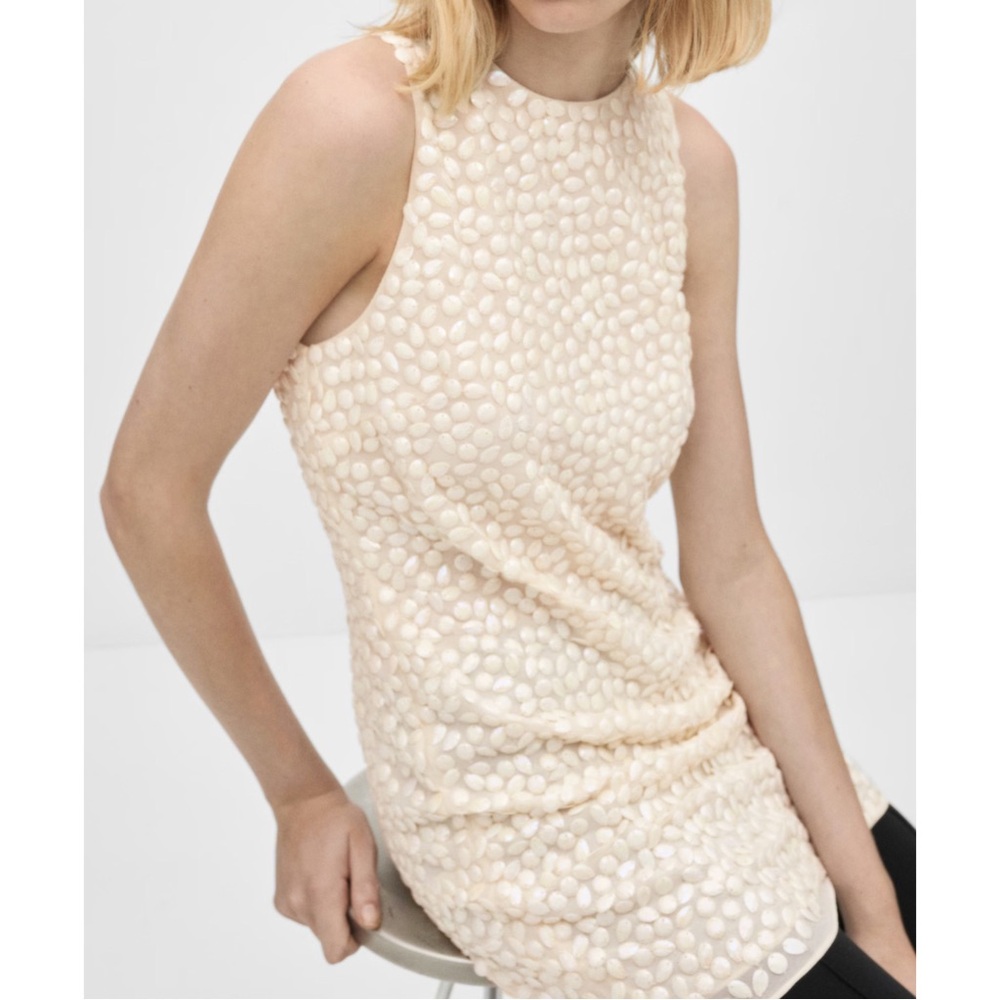 MANGO ~SHORT BEADED DRESS (NWT)